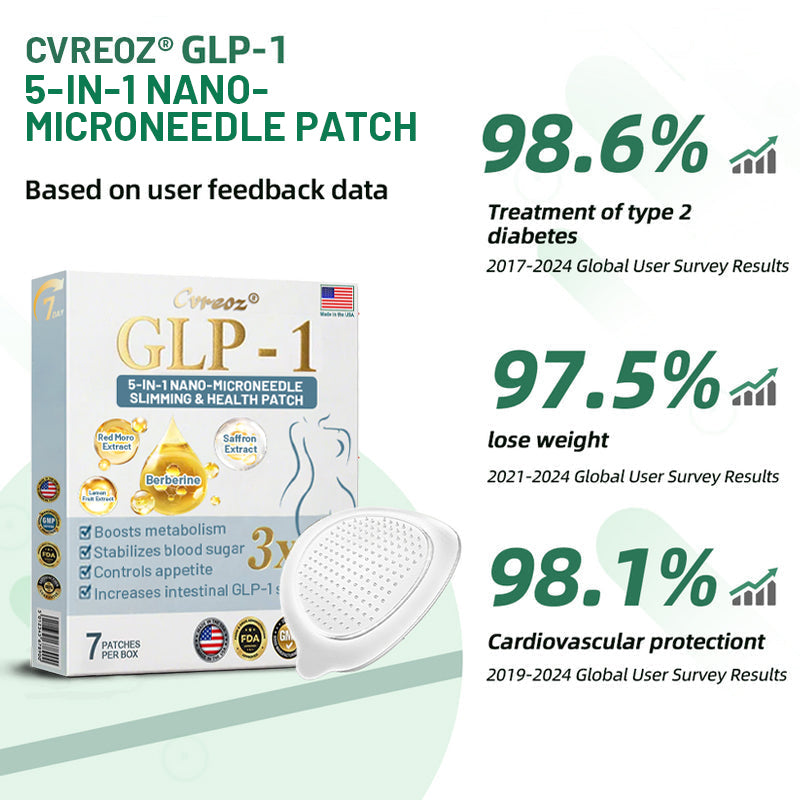 💎 Cvreoz® GLP-1 five-in-one NANO MICRONEEDLE Slimming & Health PATCHES(Zero Pain, 24/7 Release | Lose 20lbs FAST | 90% Sugar Drop | )