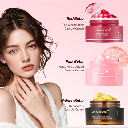 Final 3 Hours – 70% OFF! 7 Days to 90% Skin Transformation with Boba Cream Set: Smooth, Hydrated, Radiant🔴